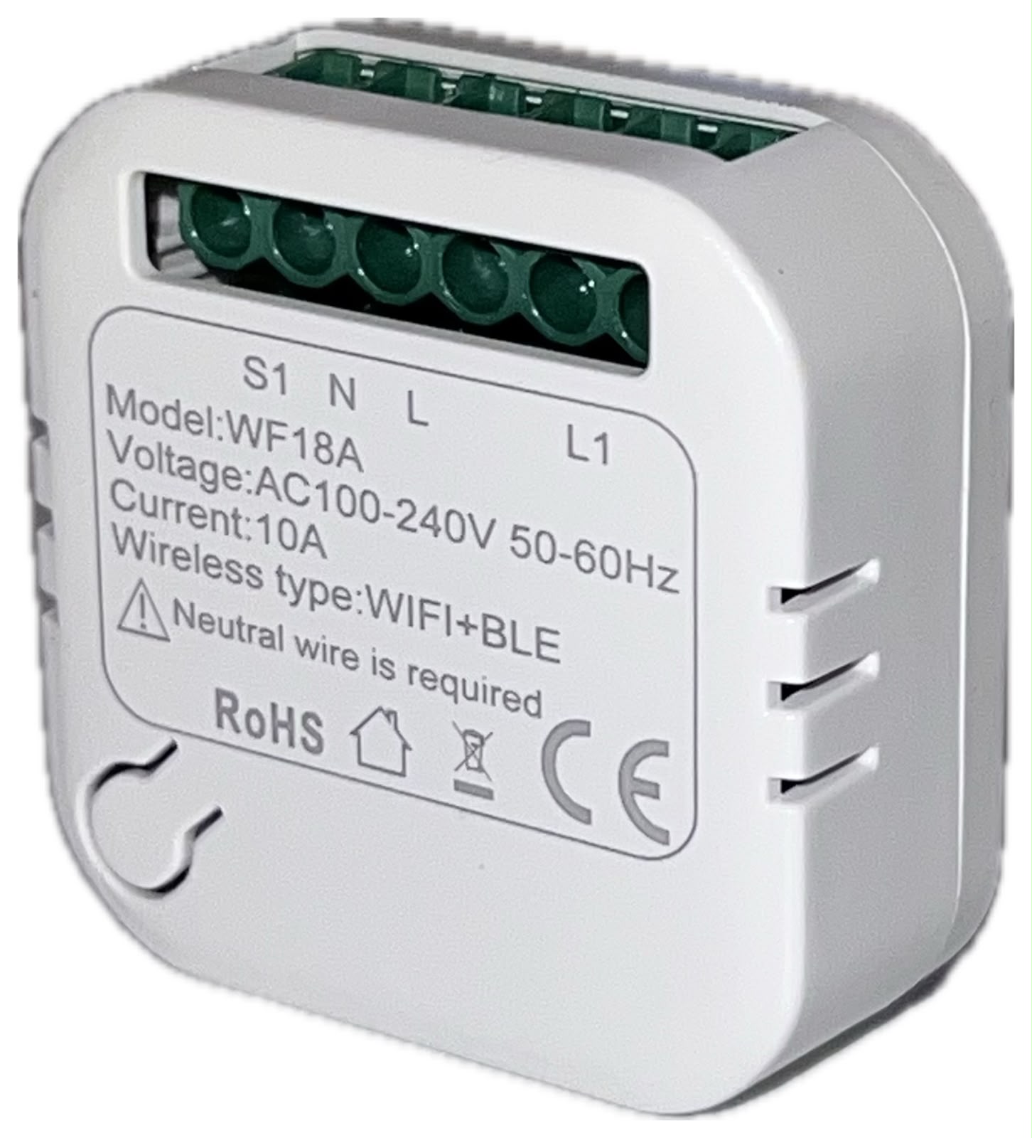 PASTILLA WIFI 1 CANAL ON-OFF 10A WF18A