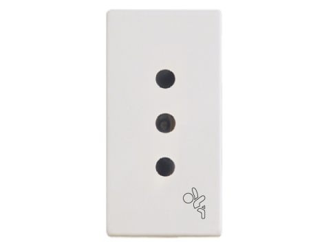 MODULO TOMACORRIENTE 2P+T C/SEGURO 10A BLANCO DUOMO VIVION