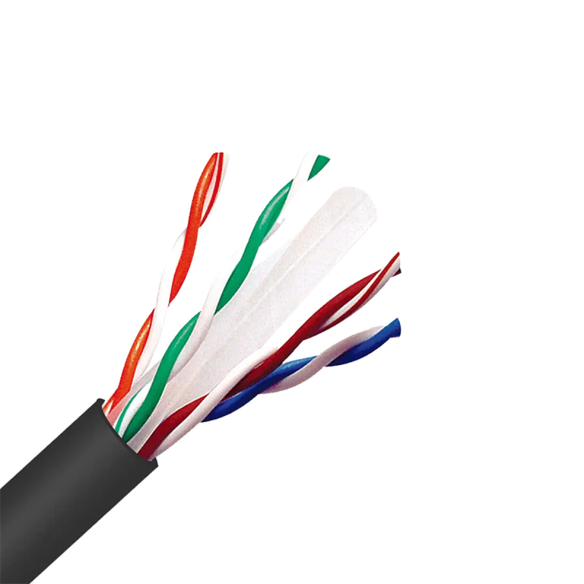 CABLE DATOS UTP 4P CAT6E CMX NEGRO EXTERIOR