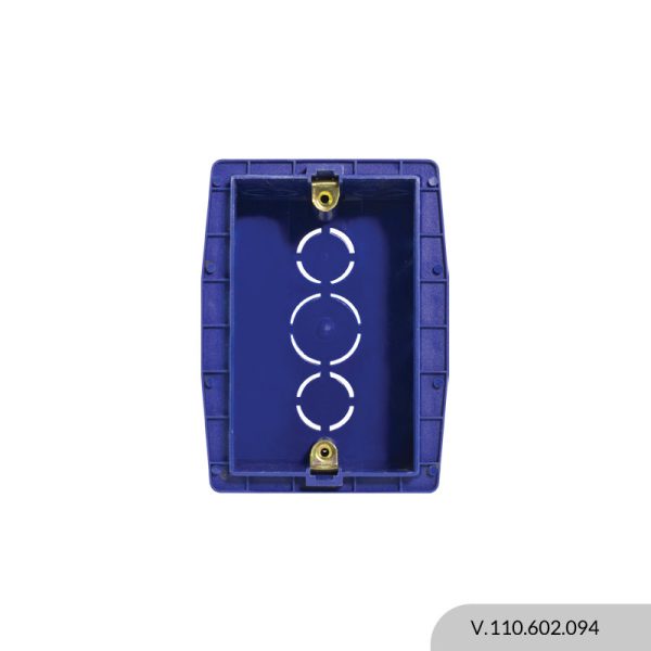 CAJA EMBUTIR LLANA C/GRAMPA AZUL MOLVENO