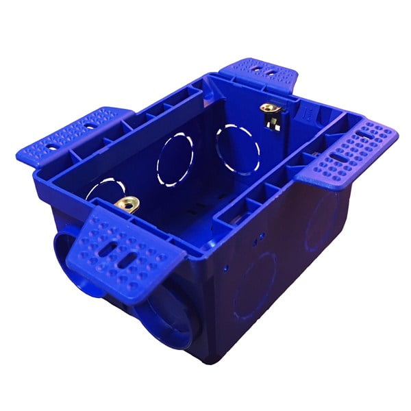 CAJA EMBUTIR LLANA P/YESO ESTRUCTURAL AZUL