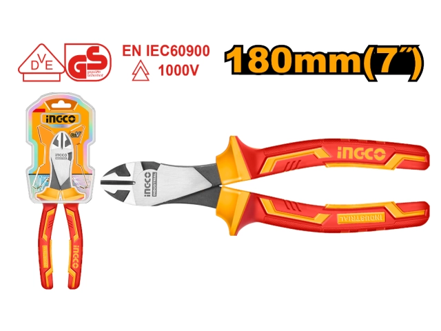 ALICATE AISLADO 7´´ CORTE DIAGONAL INGCO
