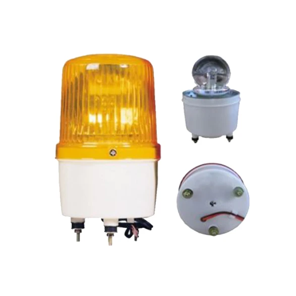 BALIZA LED CON SISRENA 220V AMARILLA